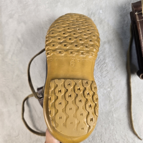 L.L. Bean Vintage 90s Felt Lined Maine Hunting Boots Shoe USA Men Size 6 - Picture 9 of 12